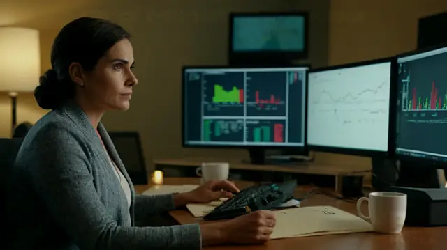 Skeptical patient, therapist in a cozy office, computer screen displaying CPT Code 90837, mental health charts, therapeutic dialogue