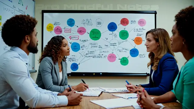 A diverse group of individuals engaged in focused conversation