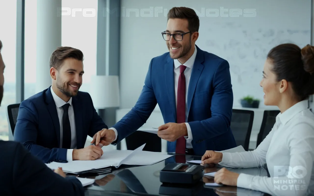 Business professionals engaged in meaningful work, diverse individuals embodying ethics and integrity, symbol of personal growth through competence and independence, vibrant setting illustrating self-reliance and career development