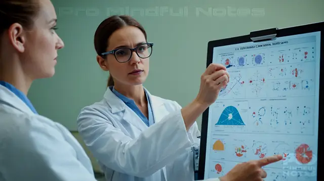 A focused clinician examining a patient's chart, interactive digital interface displaying diagnostic criteria, graphic symbols representing various disorders, vibrant colors indicating differentiation between conditions, visual hierarchy emphasizing DSM-5 guidelines