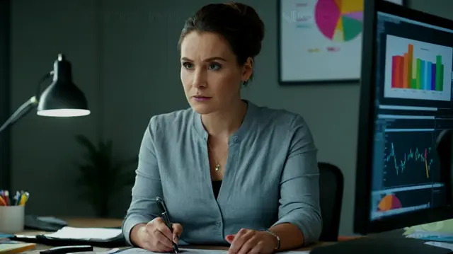 A therapist at a desk