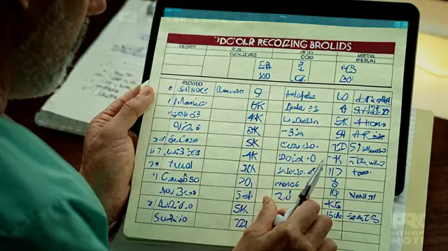 A doctor analyzing patient records, intricate coding chart of ICD-10 codes, mental health professional studying a detailed medical manual, future technology in diagnostic tools, precise handwritten notes on diagnosis billing compliance