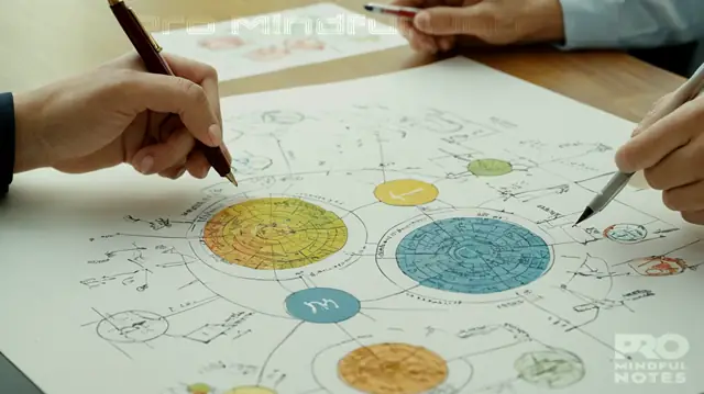 A diverse group of professionals engaged in a collaborative process