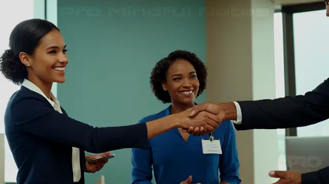 A diverse group of individuals engaged in animated conversations