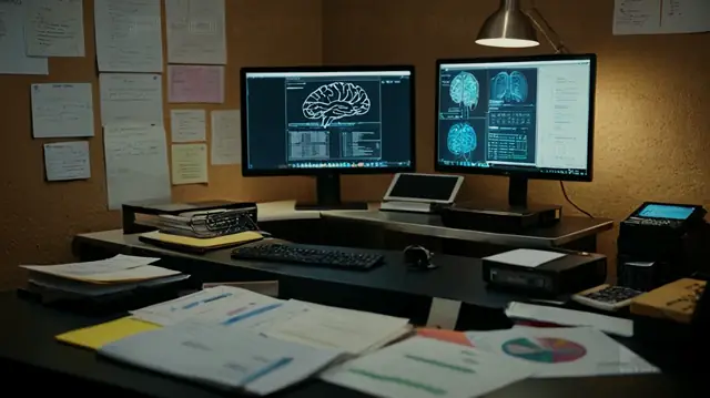 Therapist at workstation